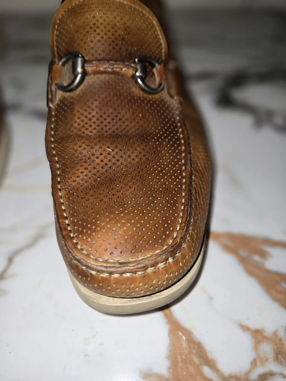 Magnanni  Leather Lace-Up Shoes Light Brown  Size 10 M, retails For $499.00